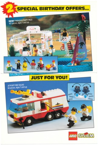 Lego 1992 Insert - Member Special Birthday Offers Builders Club (01-202)