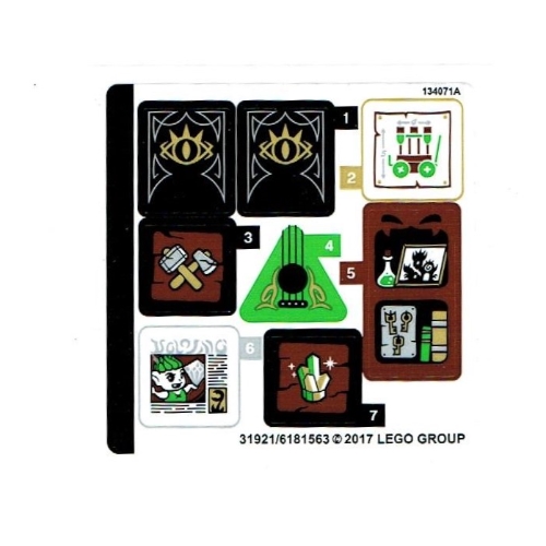 Lego Sticker Sheet for Set 41185-1
