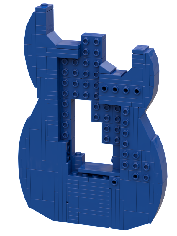 Lego Fender Stratocaster - Blue Version