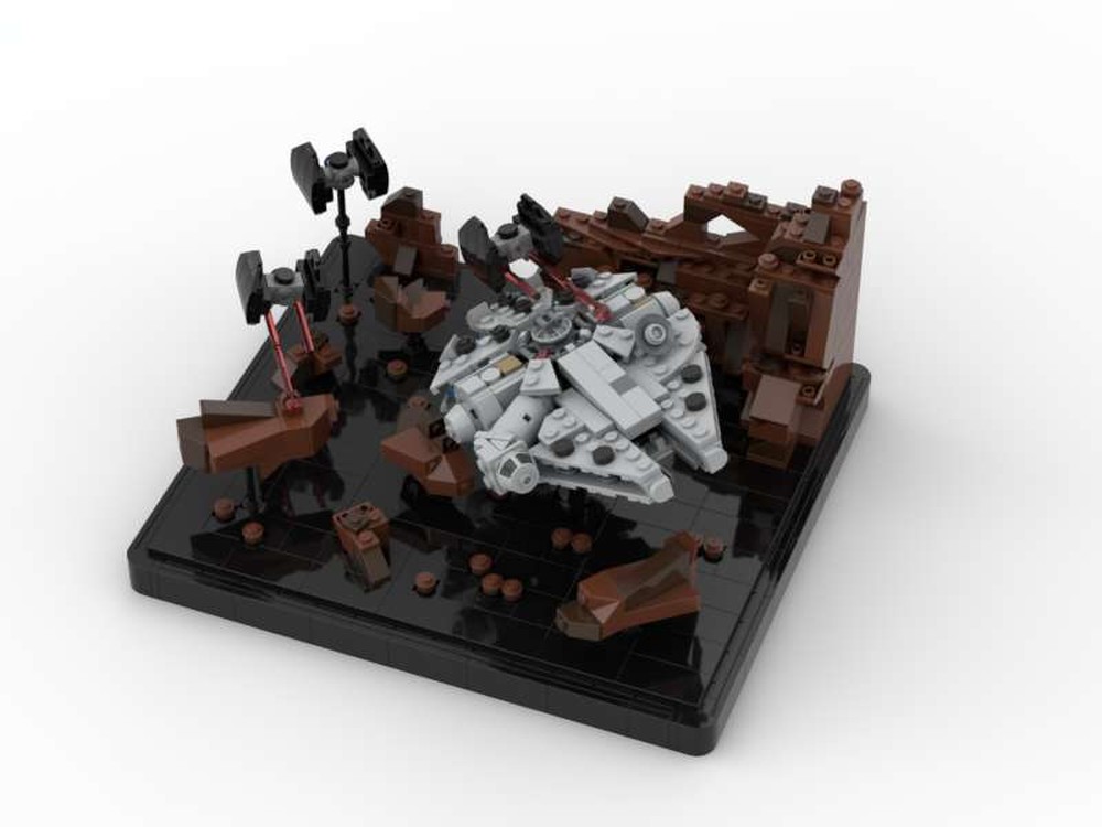 Lego Asteroid Chase V3 - Micro Mill ennium Falcon - Episode V