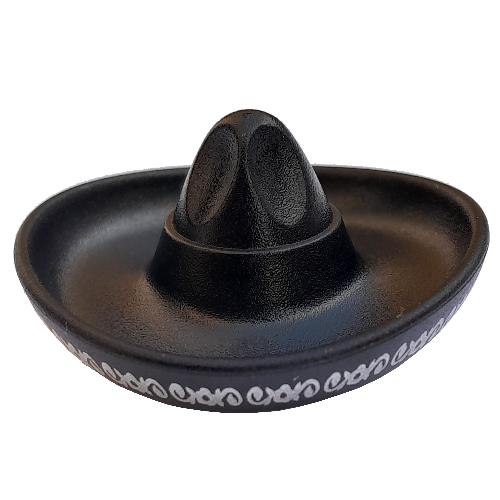Lego Hat Sombrero with Silver Ornate Wide Trim Print