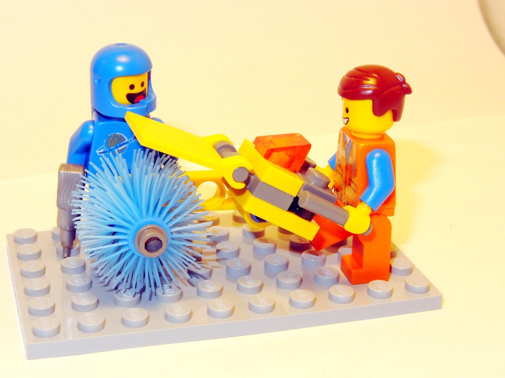 Lego Emmet and Benny's Super Shop Sweeper Thingy - a mini diorama ALT MOD