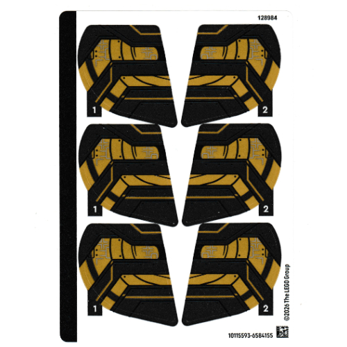 Lego Sticker Sheet for Set 71513-1