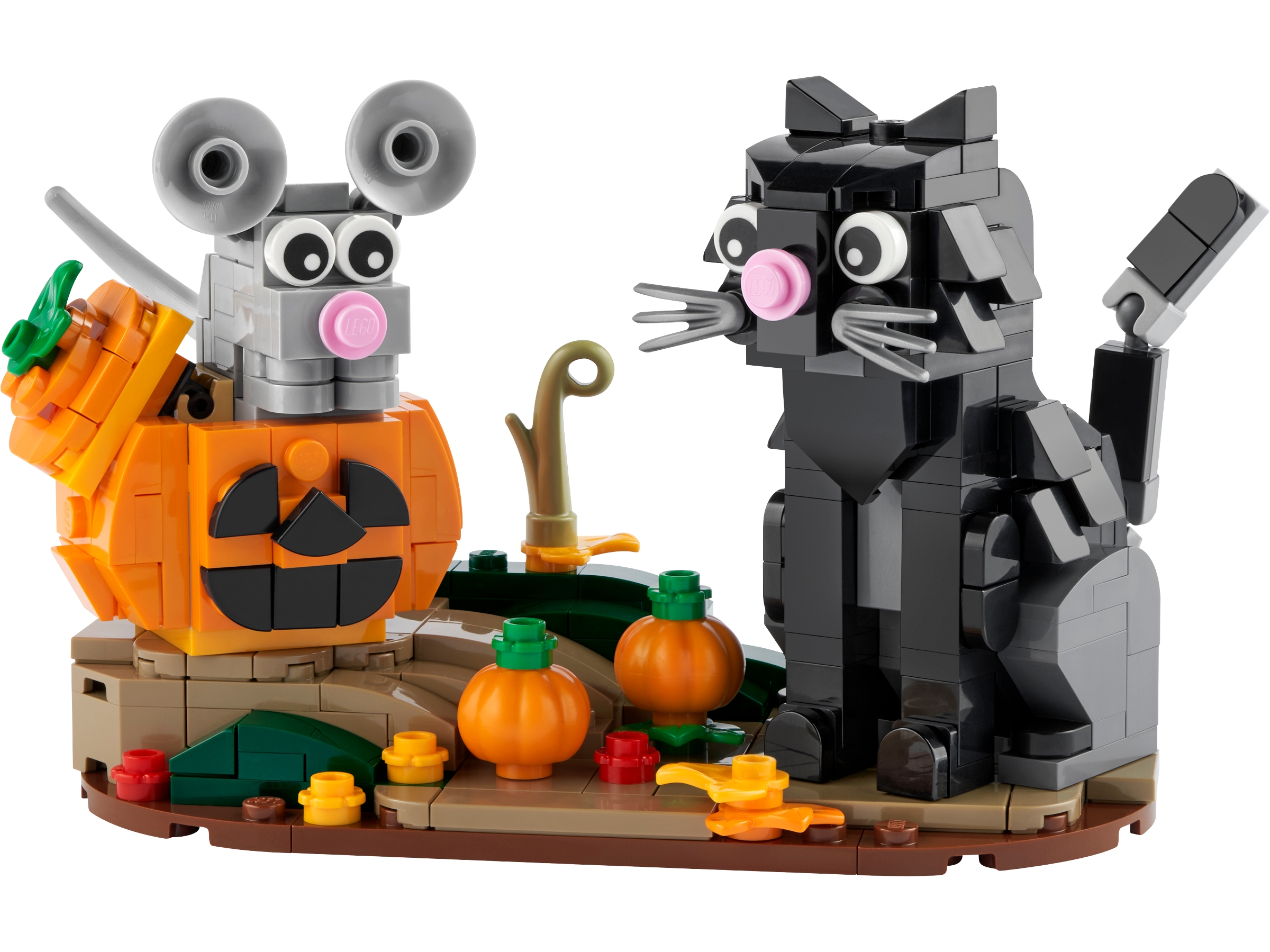 Lego Halloween Cat & Mouse