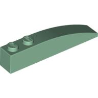 Lego Brick Curved 6 x 1 / Sand Green