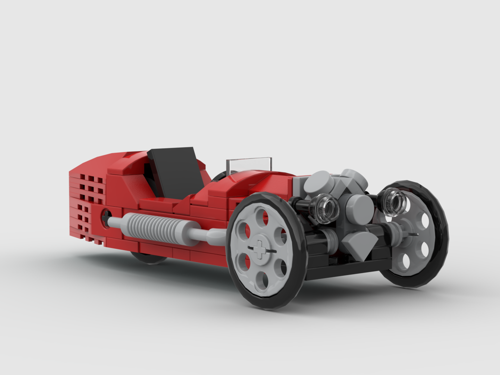 Lego Morgan 3 Wheeler (revised)