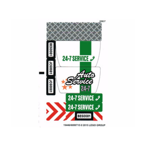 Lego Sticker Sheet for Set 60081-1 / [No Color/Any Color]
