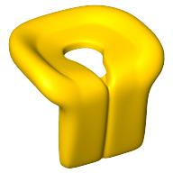 Lego Minifig Neckwear Life Jacket [Old Style] / Yellow