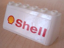 Lego Windscreen 2 x 6 x 2 with 'Shell' Text & Logo Pattern (Sticker) - Sets 3308 / 3309