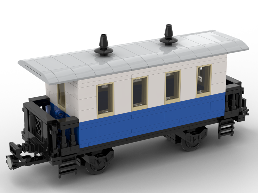 Lego Blue passenger car (second class)