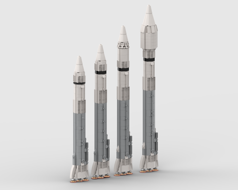 Lego Atlas-Centaur Collection (at 1:110 scale)