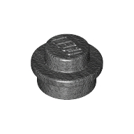 Lego Plate Round 1 x 1 with Solid Stud / Pearl Titanium