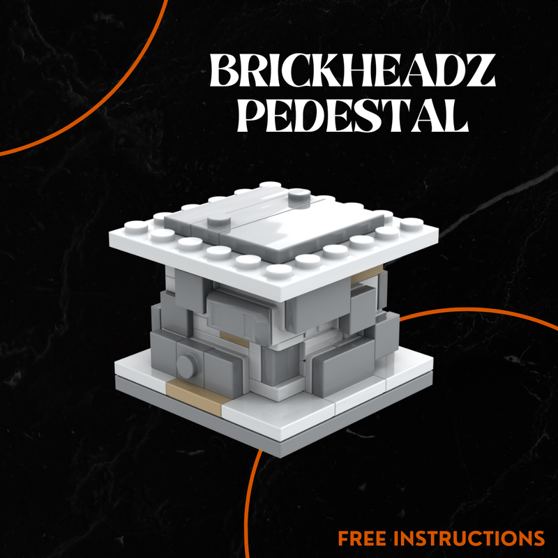 Lego STONE PEDESTAL - BRICKHEADZ