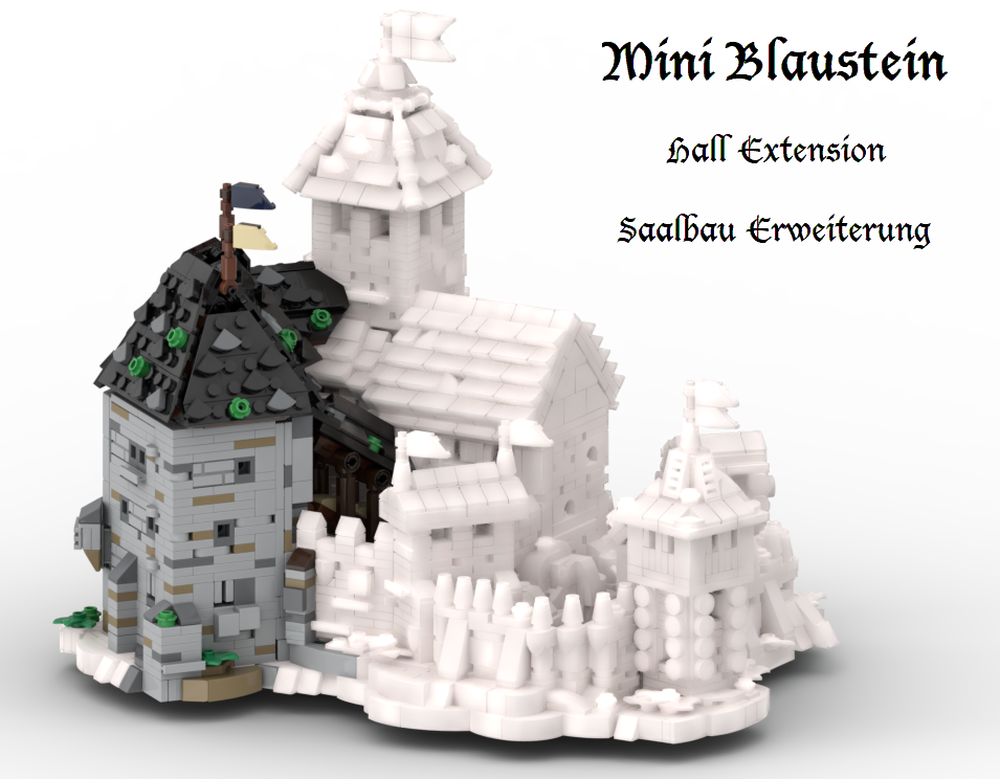 Lego Mini Blaustein Castle - Hall Extension / Saalbau Erweiterung (Version 5.2)