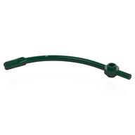Lego Bar Curved with Axle End and 1 x 1 Round Plate / Dark Green