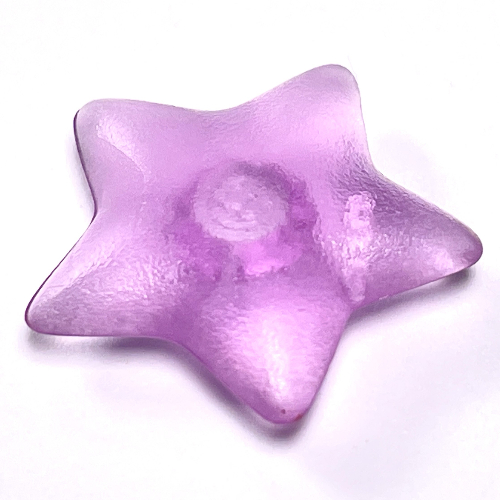 Lego Clikits Icon, Star 2 x 2 Large with Pin / Trans-Light Purple