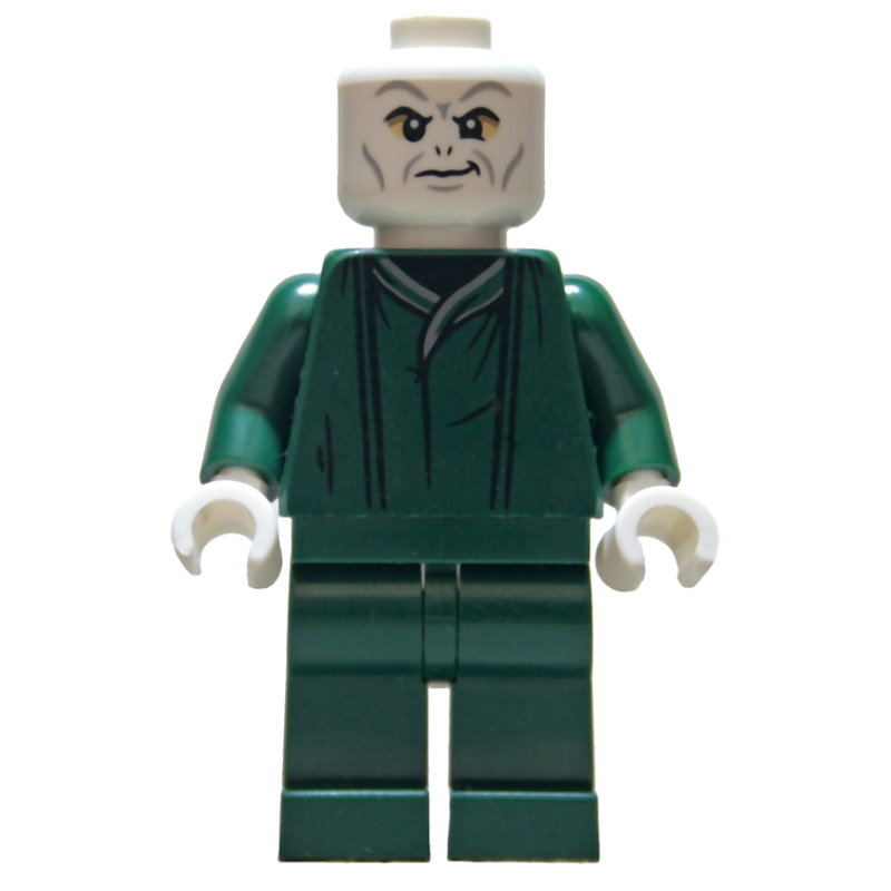 Lego Voldemort, Dark Green Robe, Tan Eyes