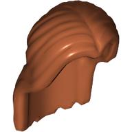 Lego Hair Long Parted in Center / Dark Orange