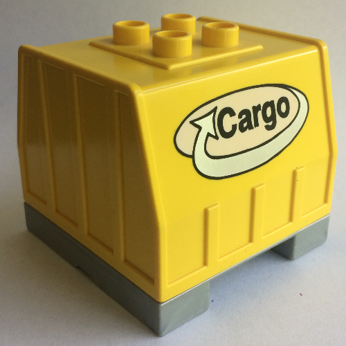 Lego Duplo Train, Intelligent Train Freight Container with Sound and Cargo Logo Print