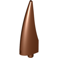 Lego Animal Body Part, Barb / Claw / Tooth / Talon / Horn, Large / Reddish Brown