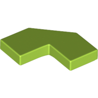 Lego Tile Special 2 x 2 Corner with Cut Corner - Facet / Lime