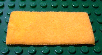 Lego Belville, Blanket 4 x 7 / Medium Orange
