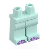 Lego Hips and Light Aqua Legs with Lavender Tentacles, Medium Lavender Suction Cups Print