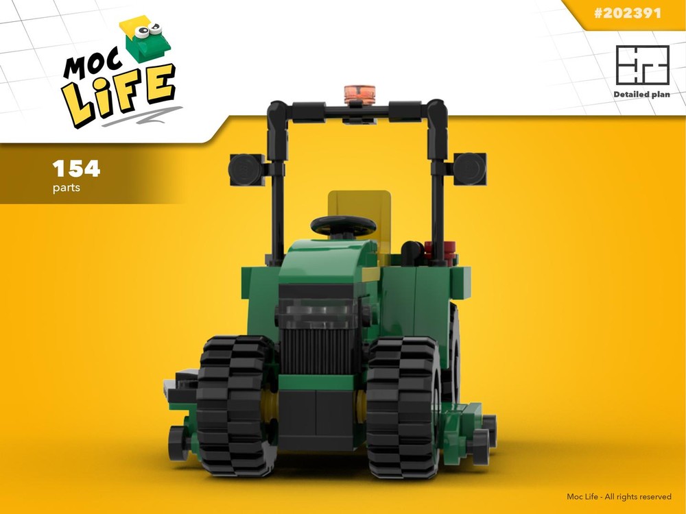 Lego John Deere 1023 mower