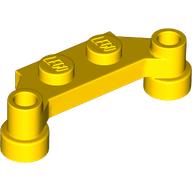 Lego Plate Special 1 x 4 Offset with Bar Holes / Yellow