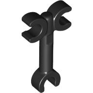 Lego Bar 3L with 1 Clip on One Side, 2 Clips on Other Side / Black