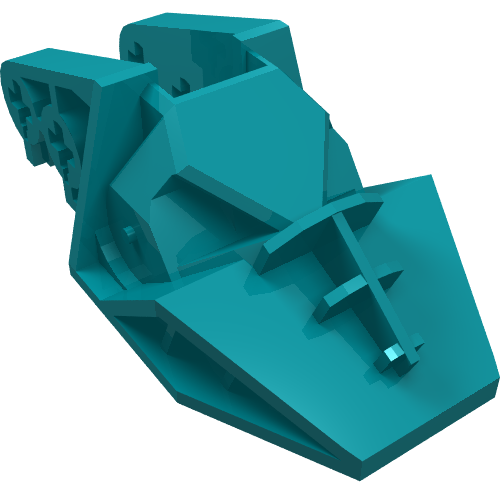 Lego Technic Block 3 x 6 x 1 & 2/3 / Dark Turquoise