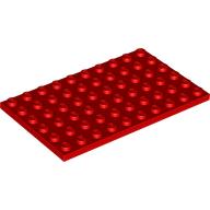 Lego Plate 6 x 10 / Red