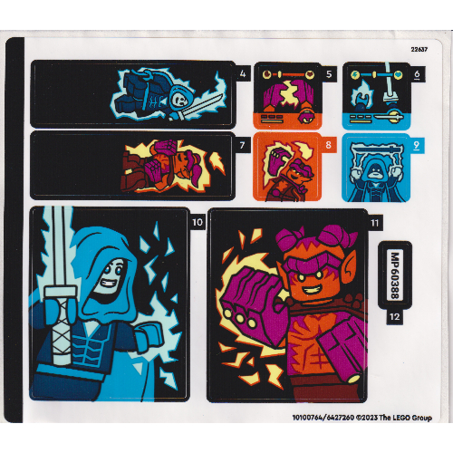 Lego Sticker Sheet 1 for Set 60388-1