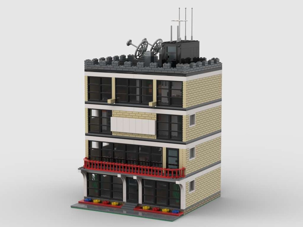 Lego News Station Brick Walkup