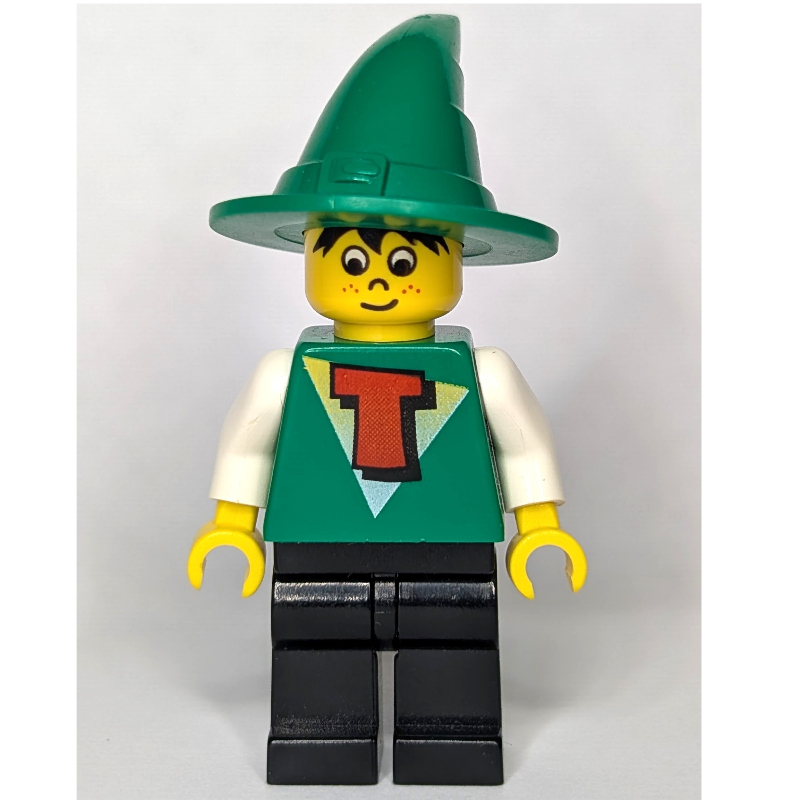 Lego Timmy - Green Wizard Hat, Black Legs
