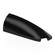 Lego Brick Round, Curved Double 1 x 4 with Stud Notch Right / Black