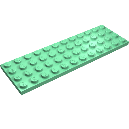 Lego Plate 4 x 12 / Medium Green