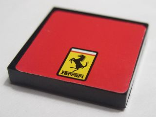 Lego Tile 2 x 2 with Ferrari Logo Small Rectangular Pattern (Sticker) - Set 8652