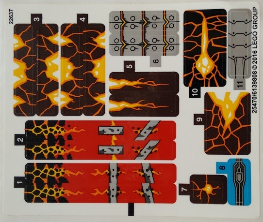 Lego Sticker Sheet for Set 70321-1
