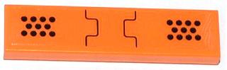 Lego Tile 1 x 4 with Black Lines and Black Dots Pattern (Sticker) - Set 70705
