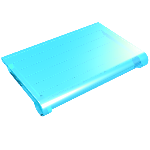 Lego Glass 2 x 3 for Hinge Car Roof 4 x 4 Sunroof with Ridges / Trans-Light Blue