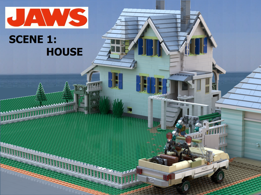 Lego JAWS (1975) Scene 1: House
