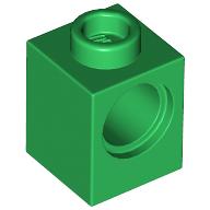 Lego Technic Brick 1 x 1 with Pin Hole / Green