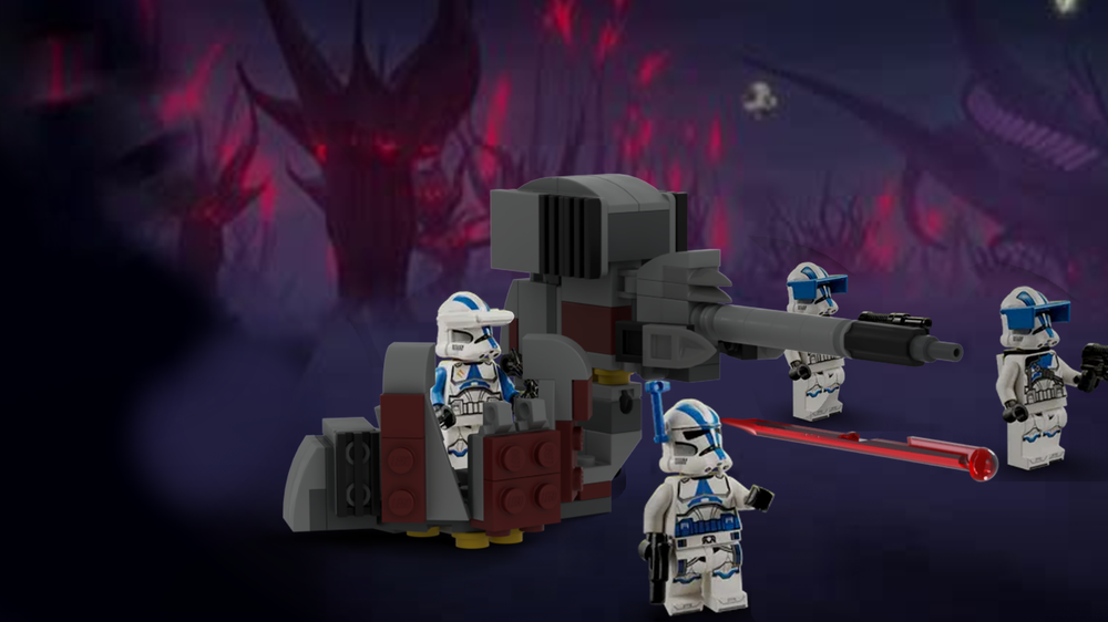 Lego Republic Outpost with Heavy Cannon