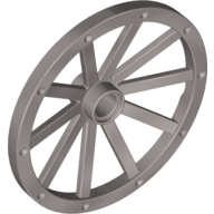 Lego Wheel Wagon Huge (43mm D.) / Pearl Light Gray