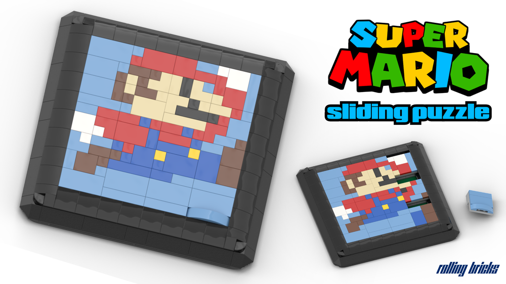 Lego 8-Bit Super Mario Sliding Puzzle Game