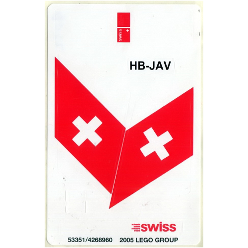 Lego Sticker Sheet 1 for Set 4032-8 - SWISS Airlines / [No Color/Any Color]