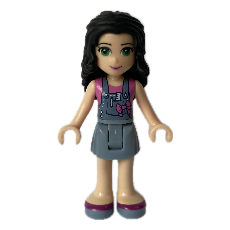 Lego Emma - Sand Blue Overall, Bow