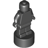 Lego Minifig Trophy Statuette / Black