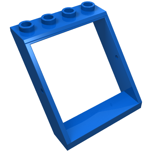 Lego Window 4 x 4 x 3 Roof / Blue